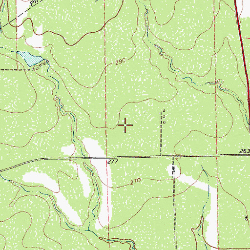 Topographic Map of Owl Ranch Number 2 Colonia, TX