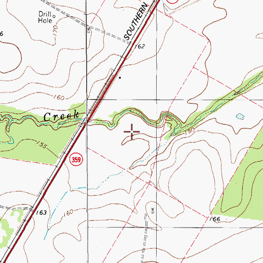Topographic Map of Palo Hueco Estates Colonia, TX