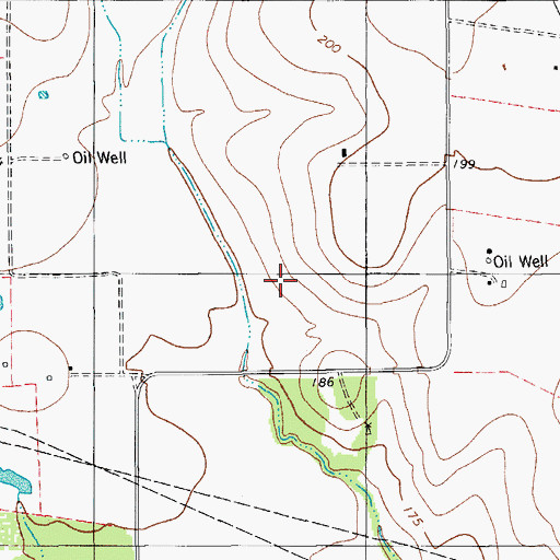 Topographic Map of Roth Estates Colonia, TX