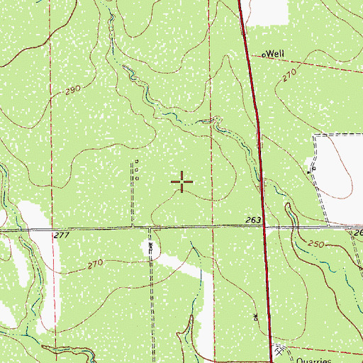 Topographic Map of Salinas Colonia, TX