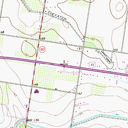 Topographic Map of Westview Heights Colonia, TX