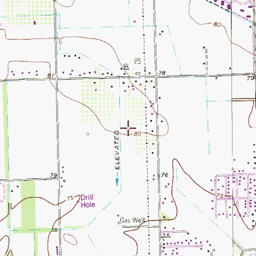 Topographic Map of Wildwood Forest Colonia, TX