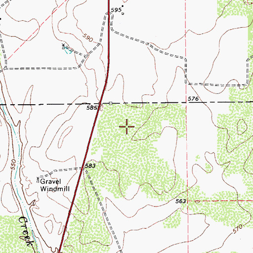 Topographic Map of Las Lomitas A Colonia, TX