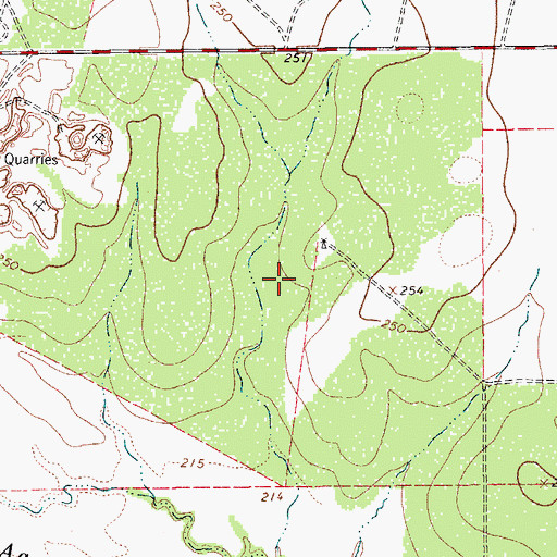 Topographic Map of Agua Dulce Ranch Number 1 Colonia, TX