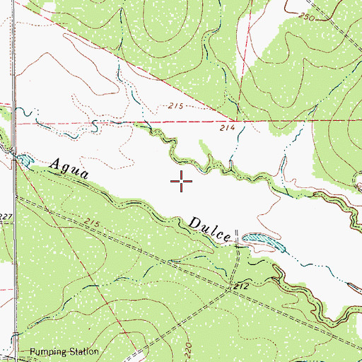 Topographic Map of Agua Dulce Ranch Number 3 Colonia, TX