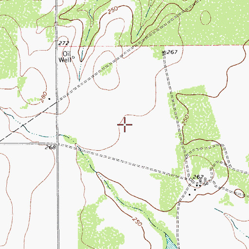 Topographic Map of Aimee Acres Colonia, TX