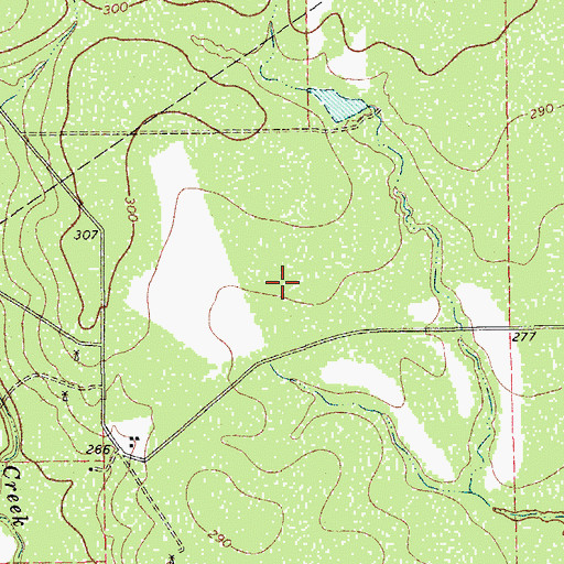 Topographic Map of Amargosa Colonia, TX