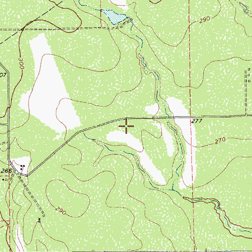 Topographic Map of Amargosa Number 2 Colonia, TX