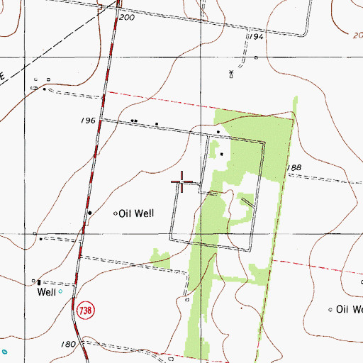 Topographic Map of El Camino Al Lago Colonia, TX
