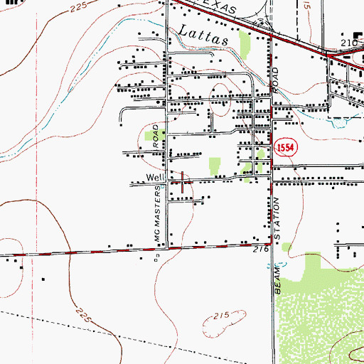 Topographic Map of Gallimore Addition Colonia, TX