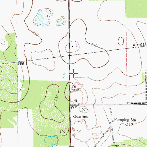 Topographic Map of Goldapp Colonia, TX