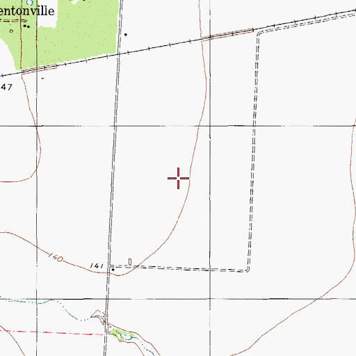 Topographic Map of Harvest Acres Colonia, TX