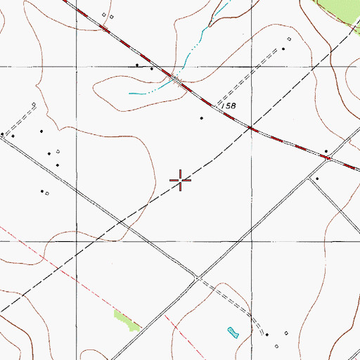 Topographic Map of Heritage Acres Colonia, TX