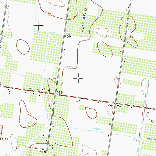 Topographic Map of Tri-City Colonia Number 1, TX