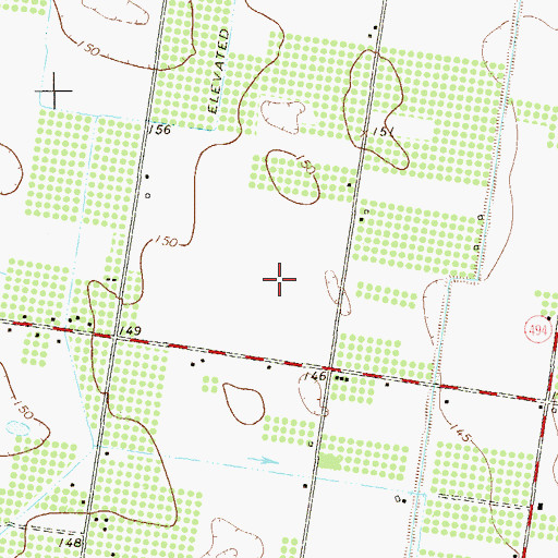 Topographic Map of Tri-City Colonia Number 2, TX