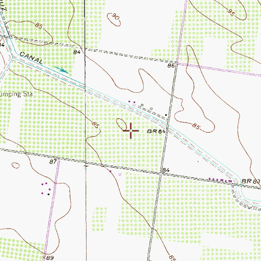 Topographic Map of Twin Lake Colonia, TX