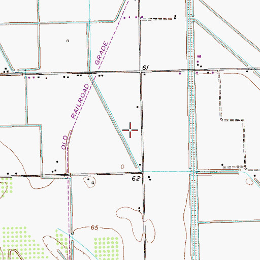 Topographic Map of Uvalde Colonia, TX