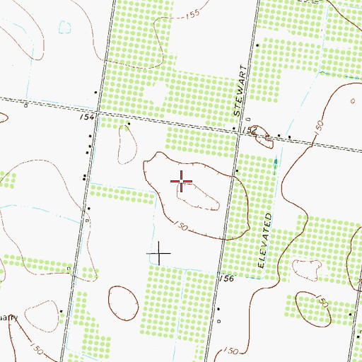 Topographic Map of Val Verde Acres Colonia, TX