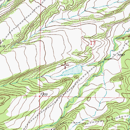 Topographic Map of Arnold Flood Water Dam, CO
