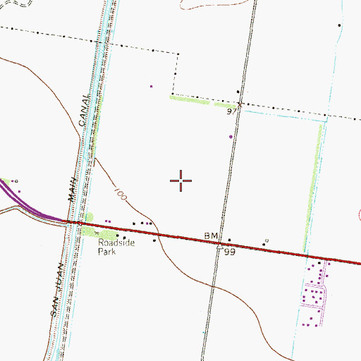 Topographic Map of Valle Alto Number 2 Colonia, TX