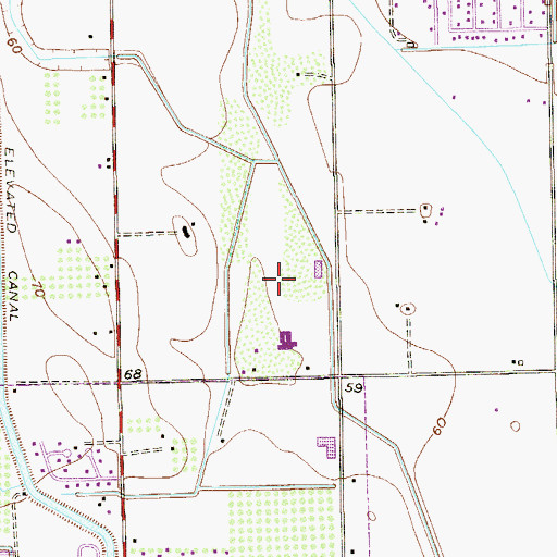 Topographic Map of Valle de Palmas Number 1 Colonia, TX