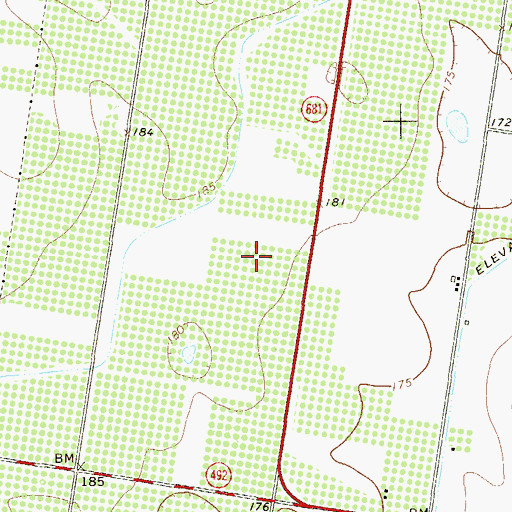 Topographic Map of Valley Rancheros Colonia, TX