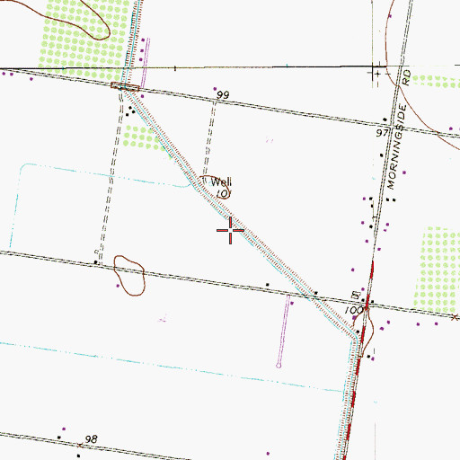 Topographic Map of Valley Star Acres Colonia, TX