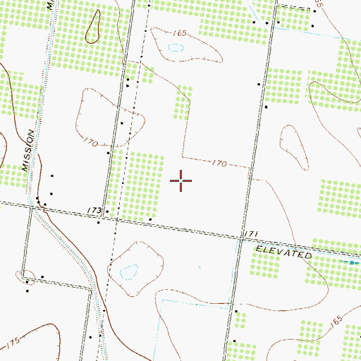 Topographic Map of Vereda Tropical Colonia, TX