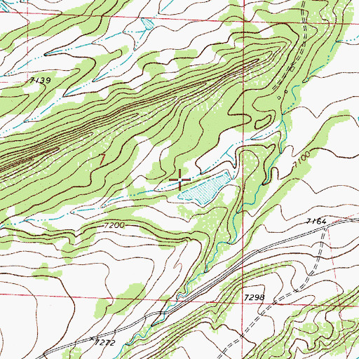 Topographic Map of Sunnyside Dam, CO