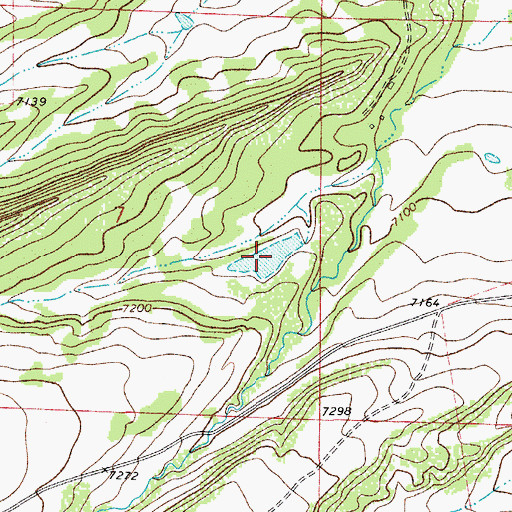 Topographic Map of Sunnyside Reservoir, CO