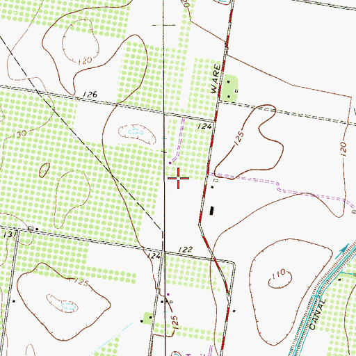 Topographic Map of Ware West Colonia, TX