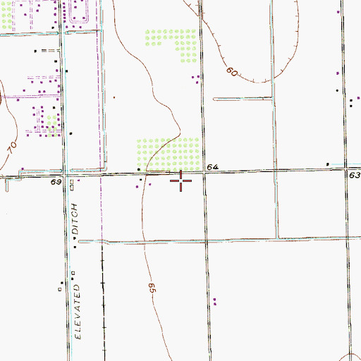 Topographic Map of Weather Heights Number 1 Colonia, TX