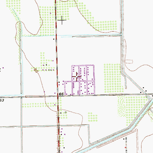 Topographic Map of Wes-mer Colonia, TX