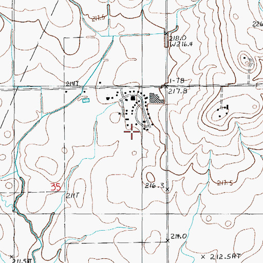 Topographic Map of Stelle, IL