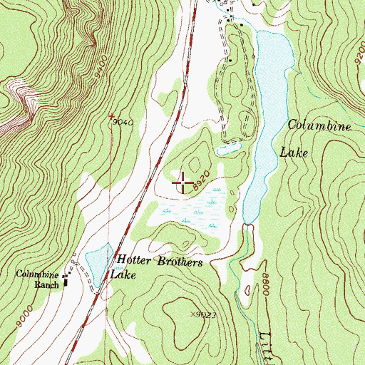 Topographic Map of Lake of the Pines Dam, CO