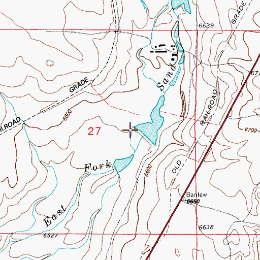 Topographic Map of Banning Lewis Number 1 Dam, CO