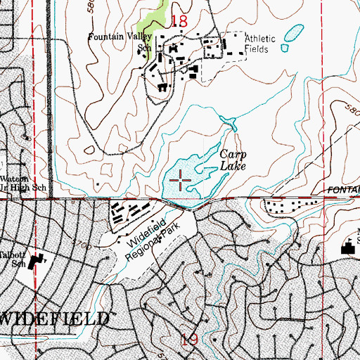 Topographic Map of A McCray Reservoir, CO