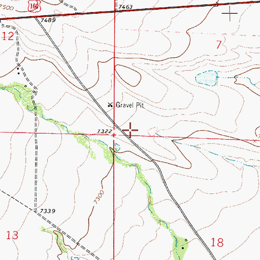 Topographic Map of Owens Reservoir Number 2, CO