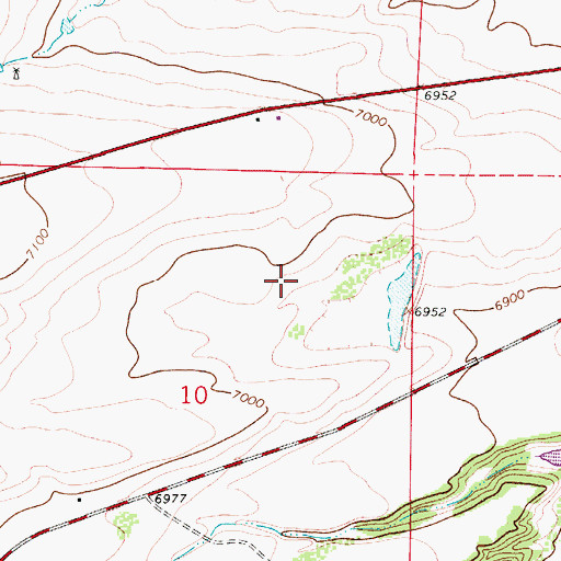 Topographic Map of Shearer Reservoir, CO