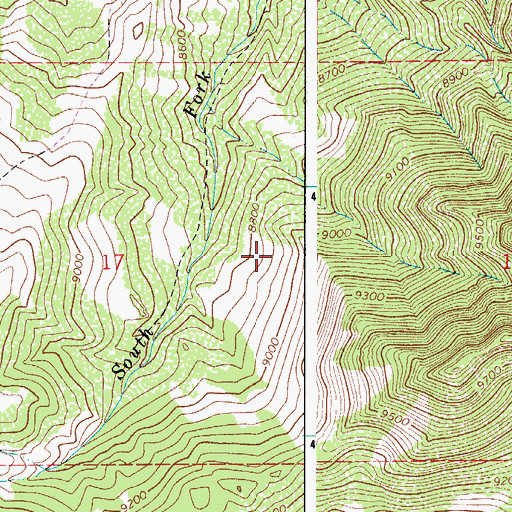Topographic Map of Yellowstone Dam, CO