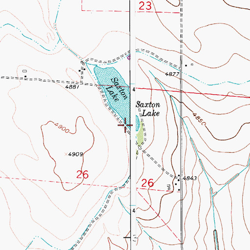 Topographic Map of Shaw Dam, CO