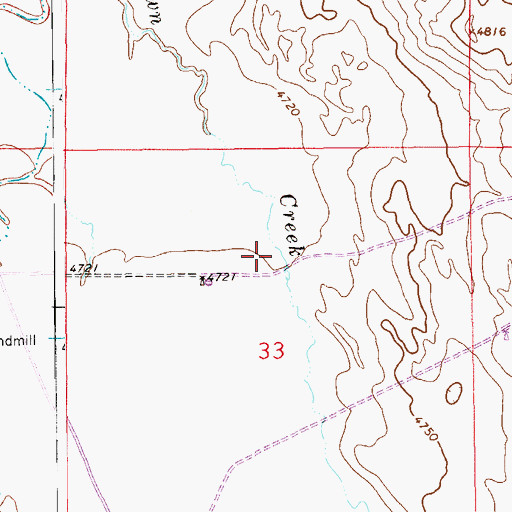 Topographic Map of D T Number 3 Dam, CO
