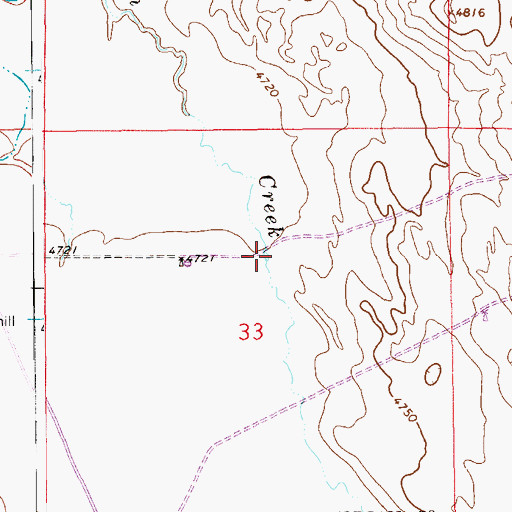 Topographic Map of D T Reservoir Number 3, CO