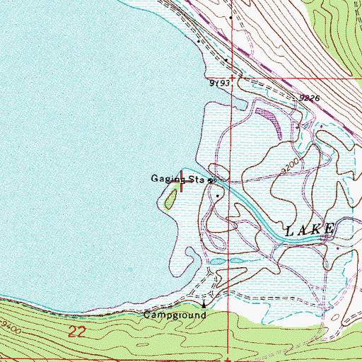 Topographic Map of Twin Lakes Dam, CO