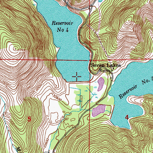Topographic Map of Mason Dam, CO