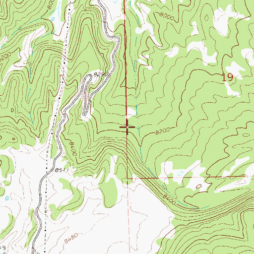 Topographic Map of Belmear Lake Dam, CO