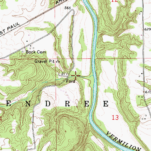 Topographic Map of Forest Glen Seep Nature Preserve, IL