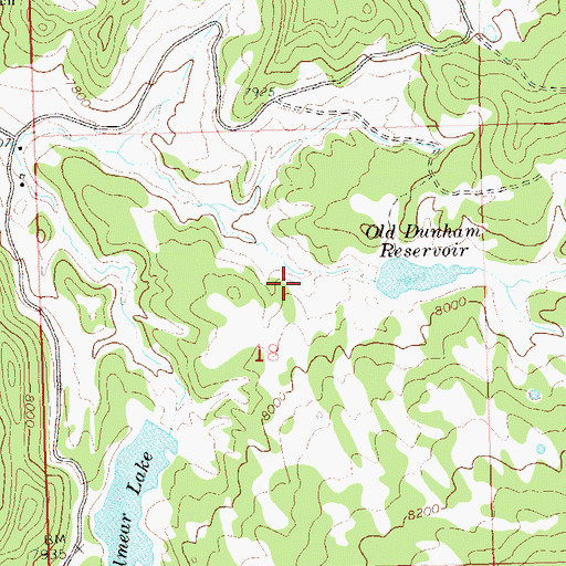 Topographic Map of Dunham Dam, CO