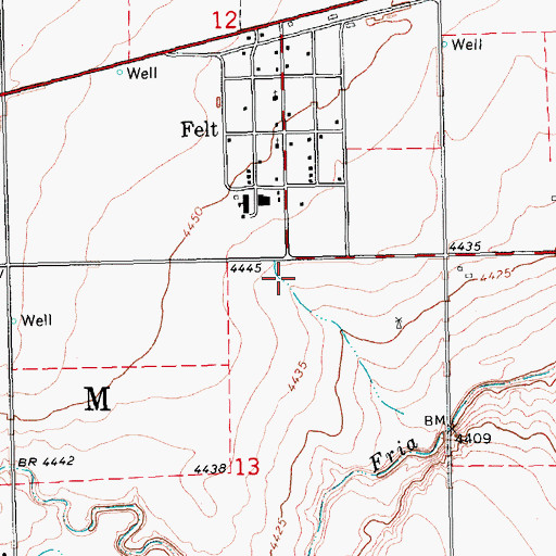 Topographic Map of Felt Picnic Area, OK