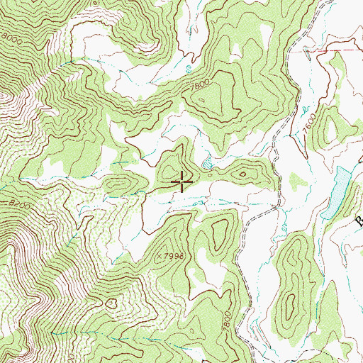 Topographic Map of Garner Dam, CO